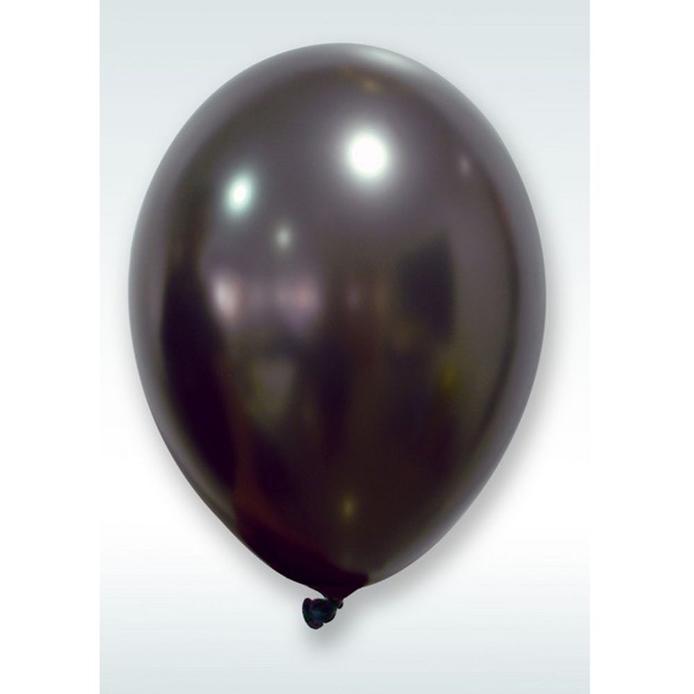 Visiodirect - Sachet de 18 ballons nacrés coloris Noir - 30 Cm - Objets déco