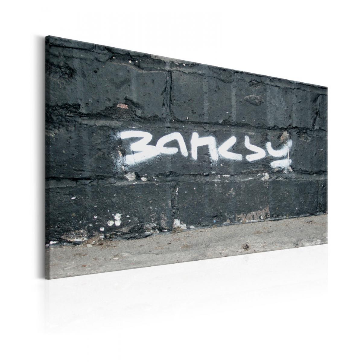 Artgeist - Tableau - Signature de Banksy 60x40 - Tableaux, peintures