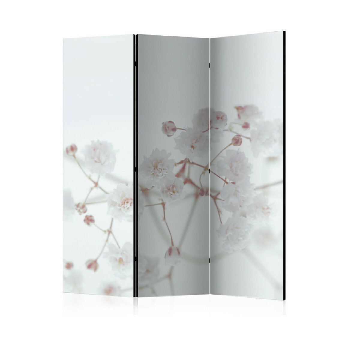 Artgeist - Paravent 3 volets - White Flowers [Room Dividers] 135x172 - Paravents