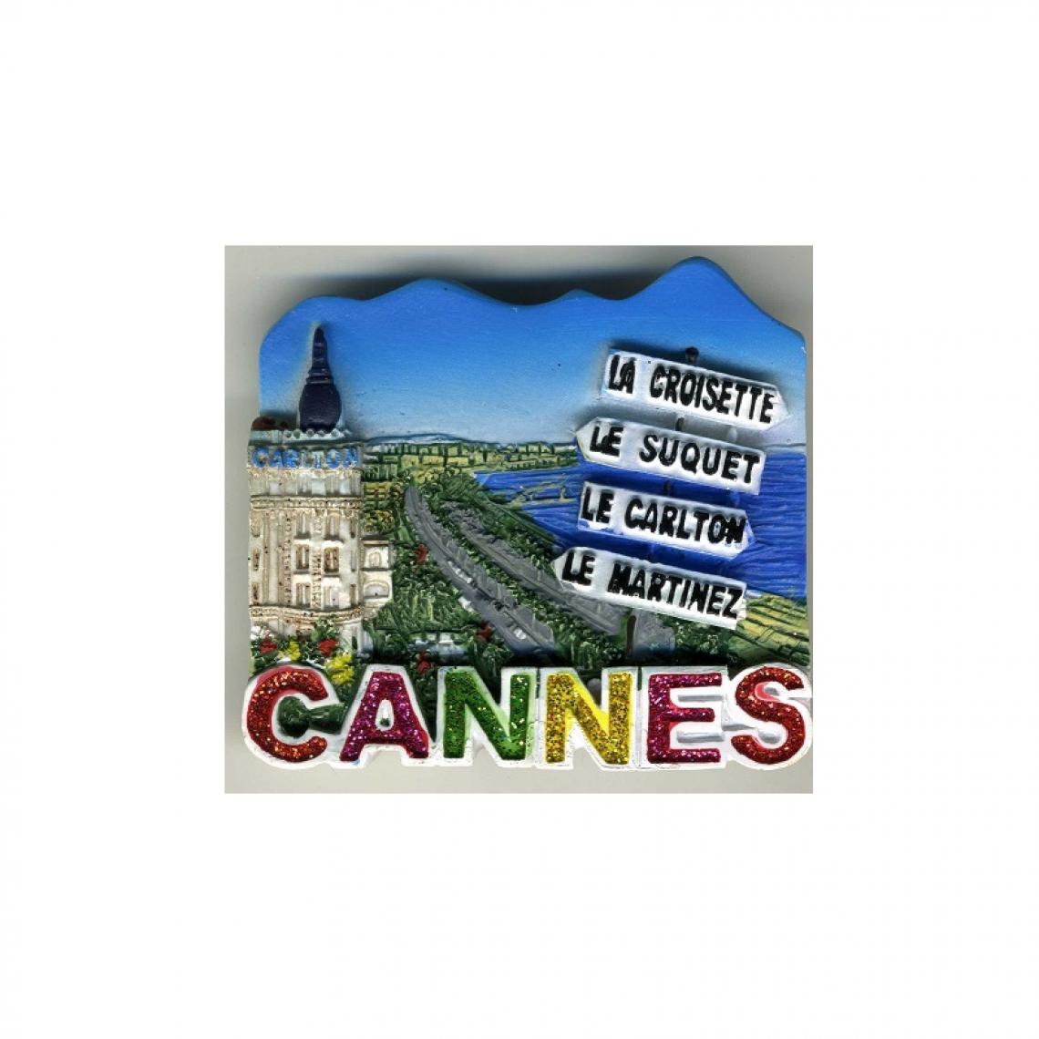 marque generique - Magnet résine Cannes panneaux - Objets déco