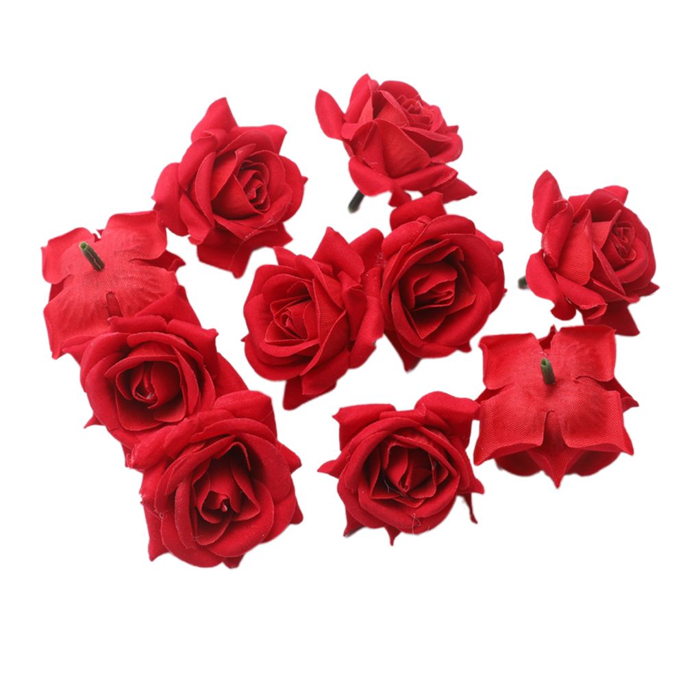 marque generique - Têtes fleur Rose artificielles soie mariage décor - Plantes et fleurs artificielles
