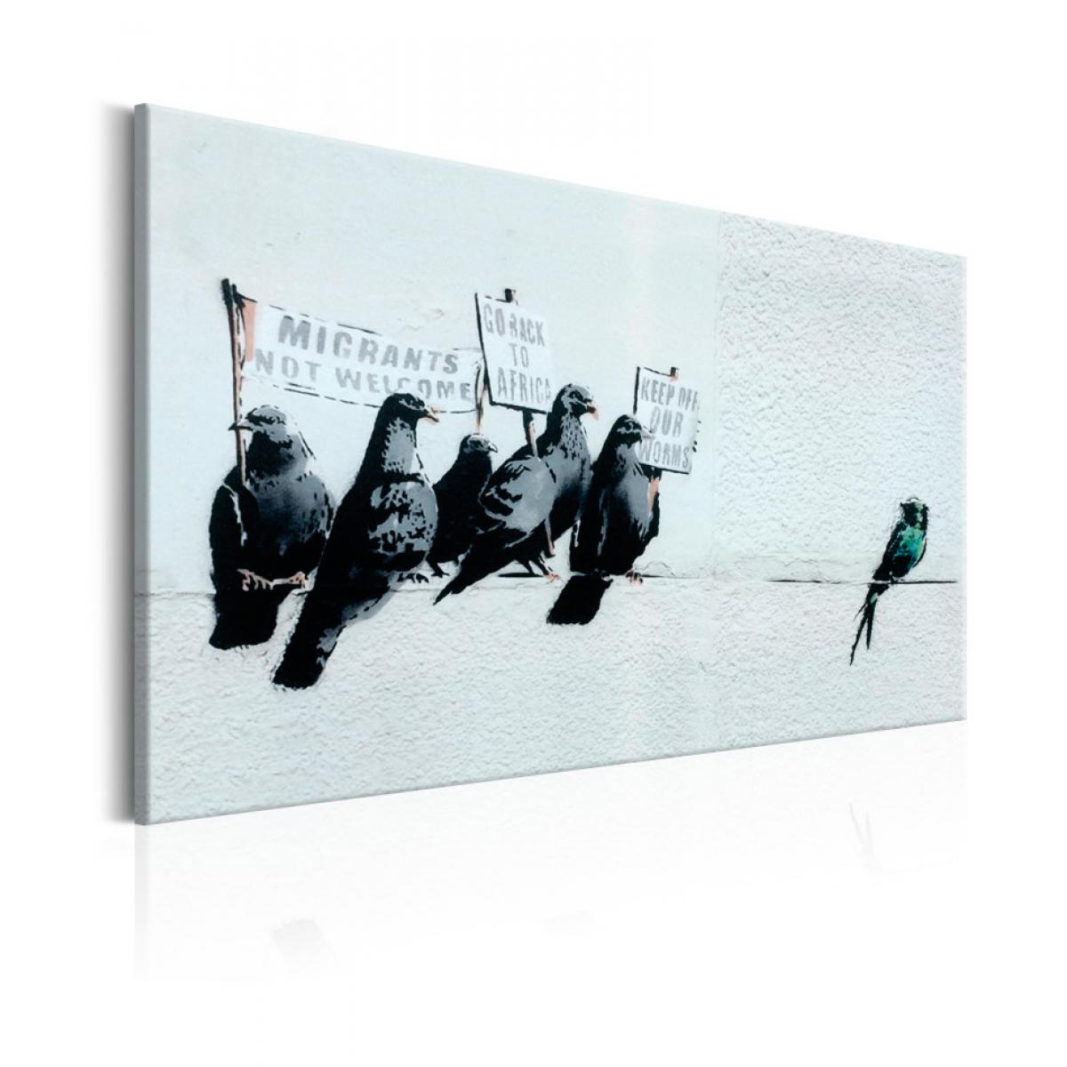 Artgeist - Tableau - Protesting Birds by Banksy 60x40 - Tableaux, peintures
