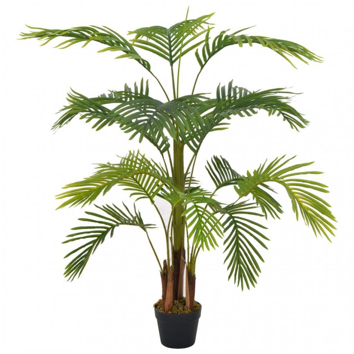 Decoshop26 - Plante artificielle avec pot palmier vert 120 cm décoration intérieur DEC022038 - Plantes et fleurs artificielles