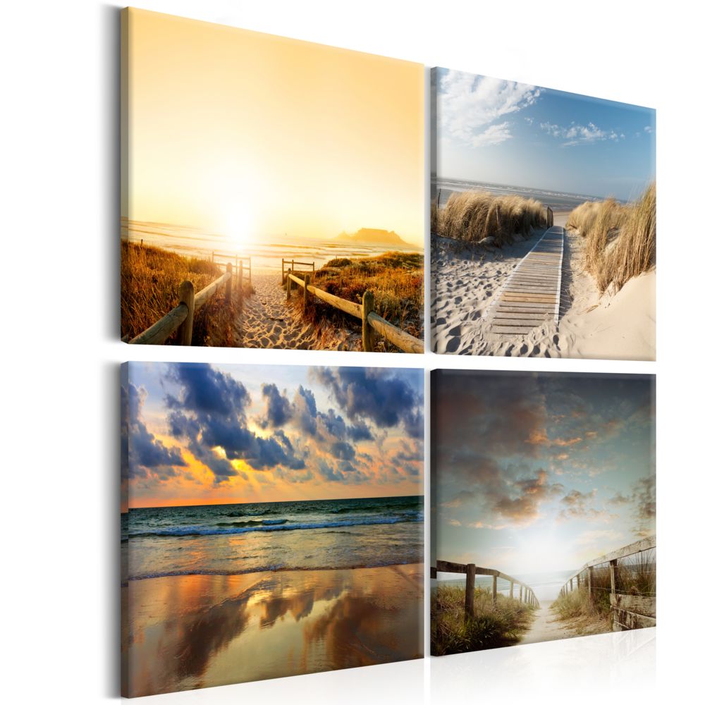 Bimago - Tableau | On The Beach of Dreams | 40x40 | Paysages | Paysage marin | - Tableaux, peintures