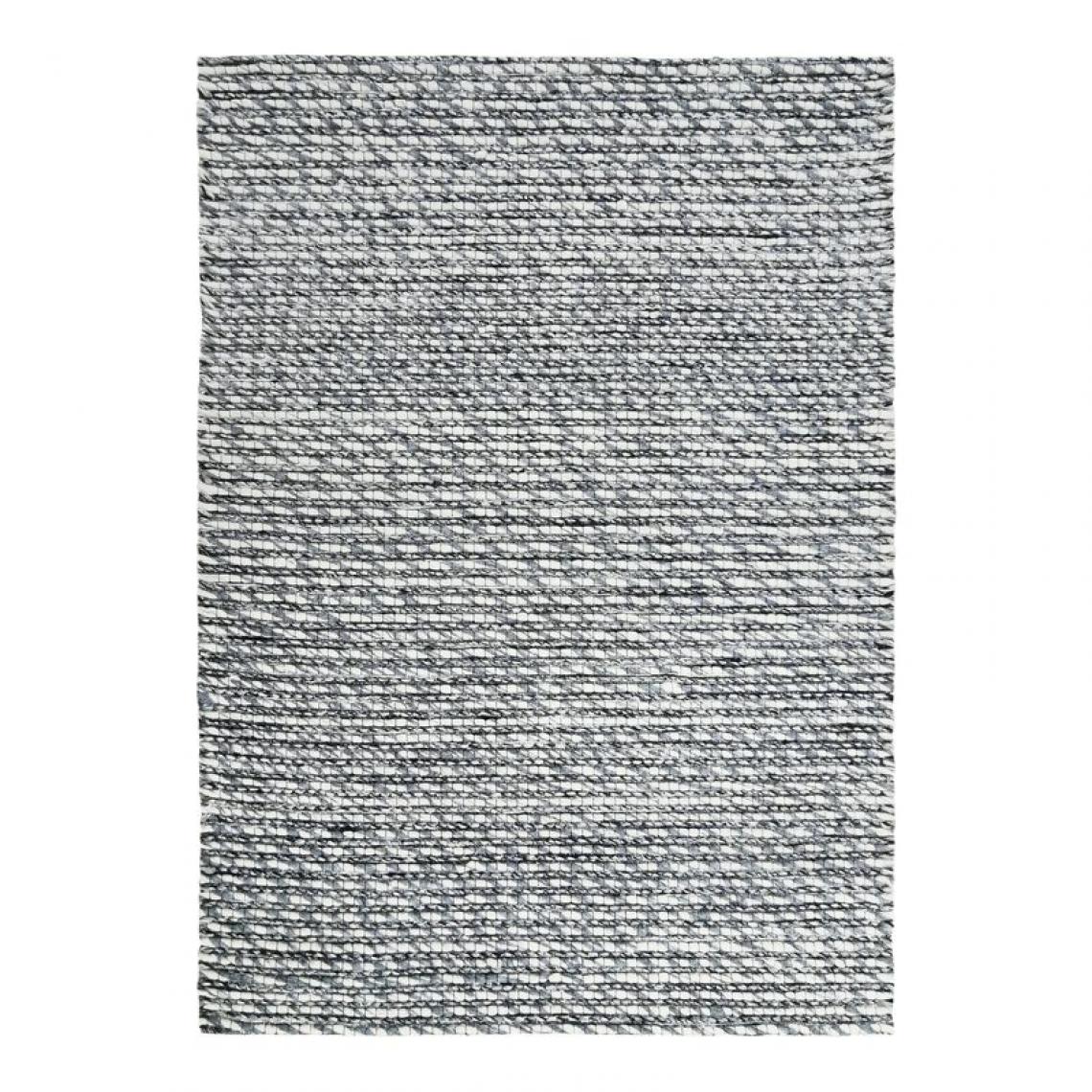 Thedecofactory - LATONIE - Tapis en laine et viscose gris clair 160x230 - Tapis