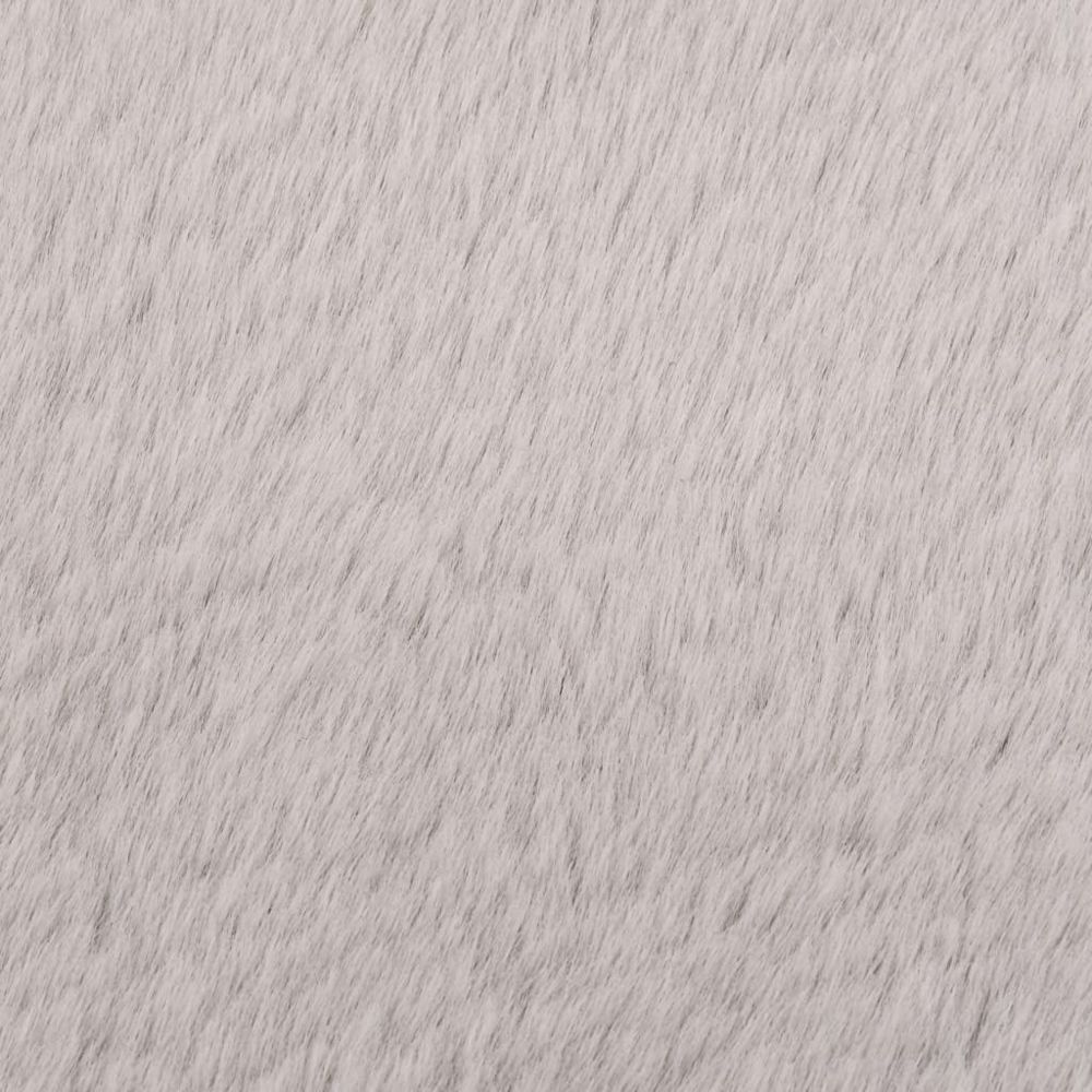marque generique - Icaverne - Petits tapis gamme Tapis 160 cm Fausse fourrure de lapin Gris - Tapis