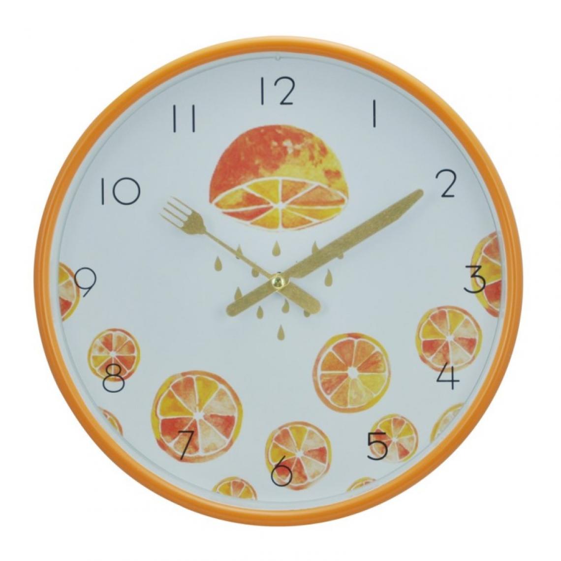 Webmarketpoint - Horloge murale de cuisine oranges oranges 25 cm - Horloges, pendules