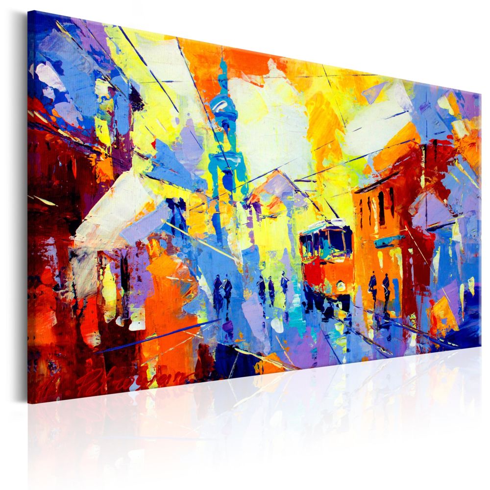 Bimago - Tableau - Colours of the City - Décoration, image, art | Paysages | Ville et village | - Tableaux, peintures