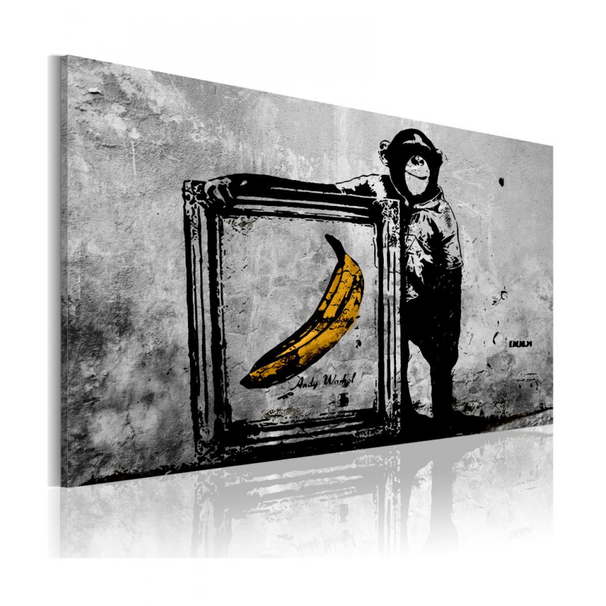Artgeist - Tableau - Inspired by Banksy - black and white 120x80 - Tableaux, peintures