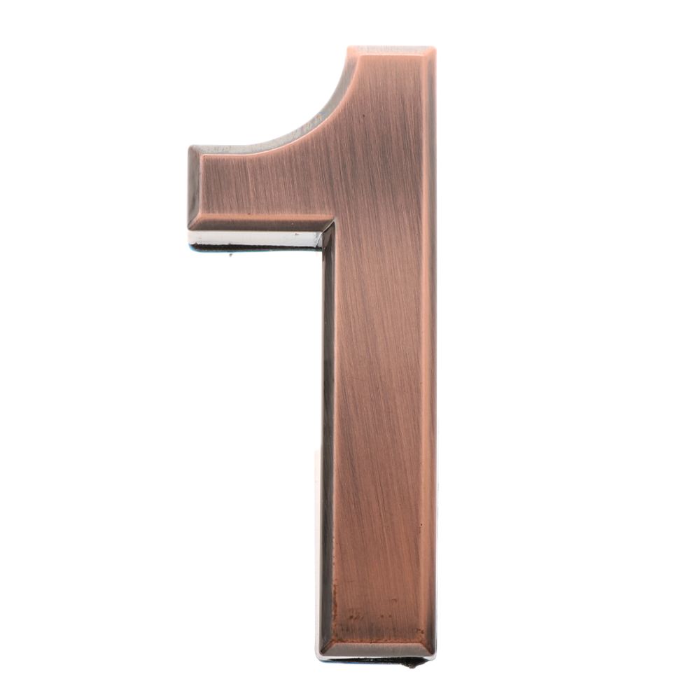 marque generique - Nombre de porte autocollant en plastique de cuivre numéro 1 - Objets déco