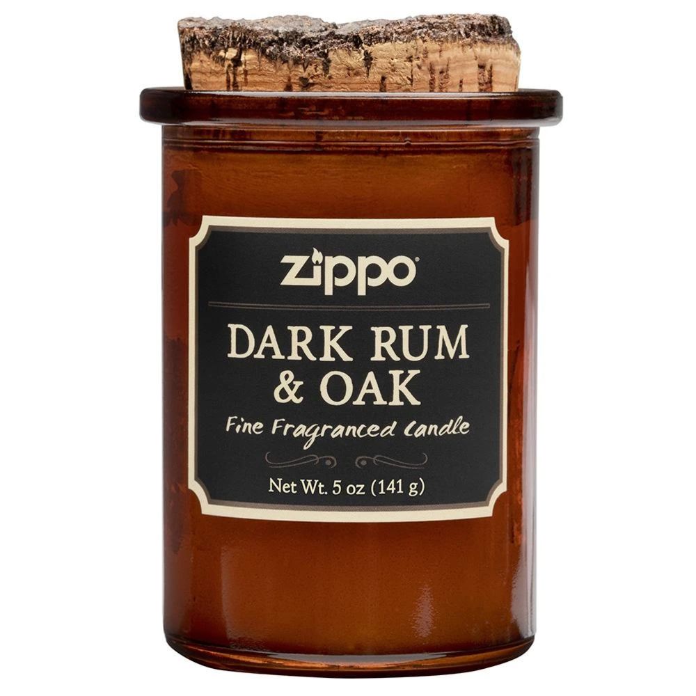 Zippo - Bougie parfumée Dark Rum & Oak by Zippo - Made in USA - Bougies