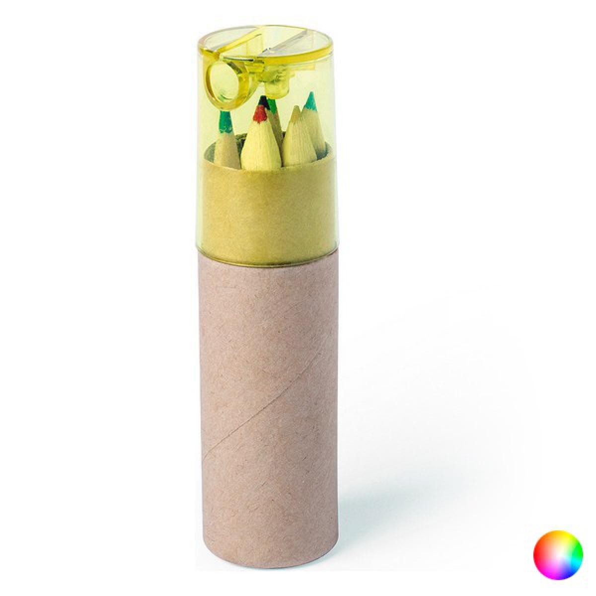 Totalcadeau - Crayons de couleur avec taille-crayon (7 pcs) Pas cher - Objets déco