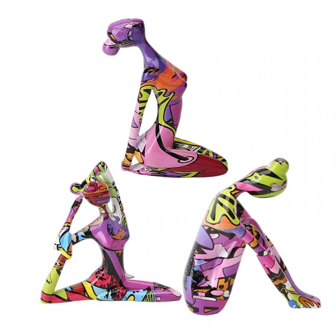 marque generique - Yoga de résine Figurines Statues Sculptures Féminines - Statues