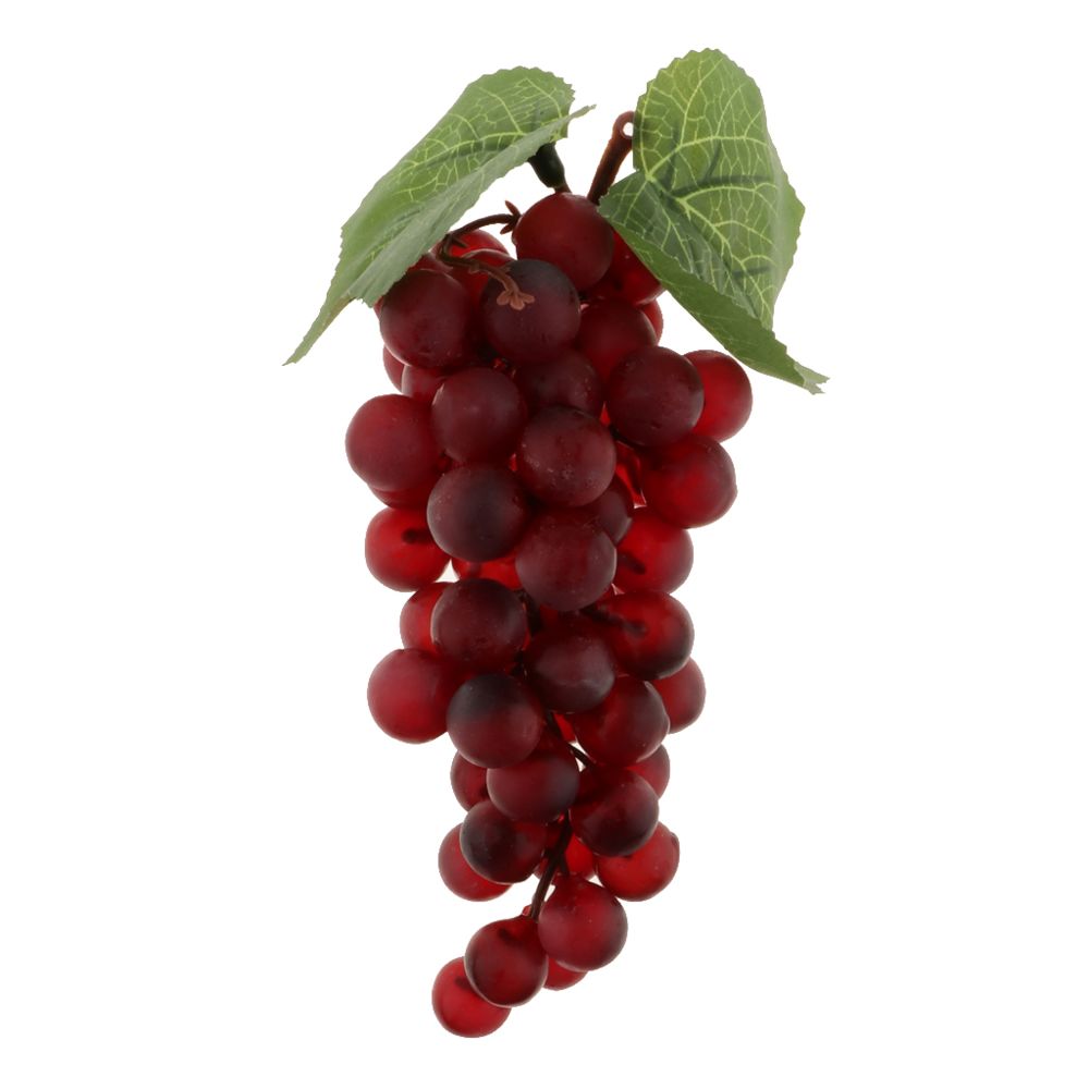 marque generique - artificielle faux raisin fruits maison armoires de cuisine afficher violet-60 raisins - Objets déco