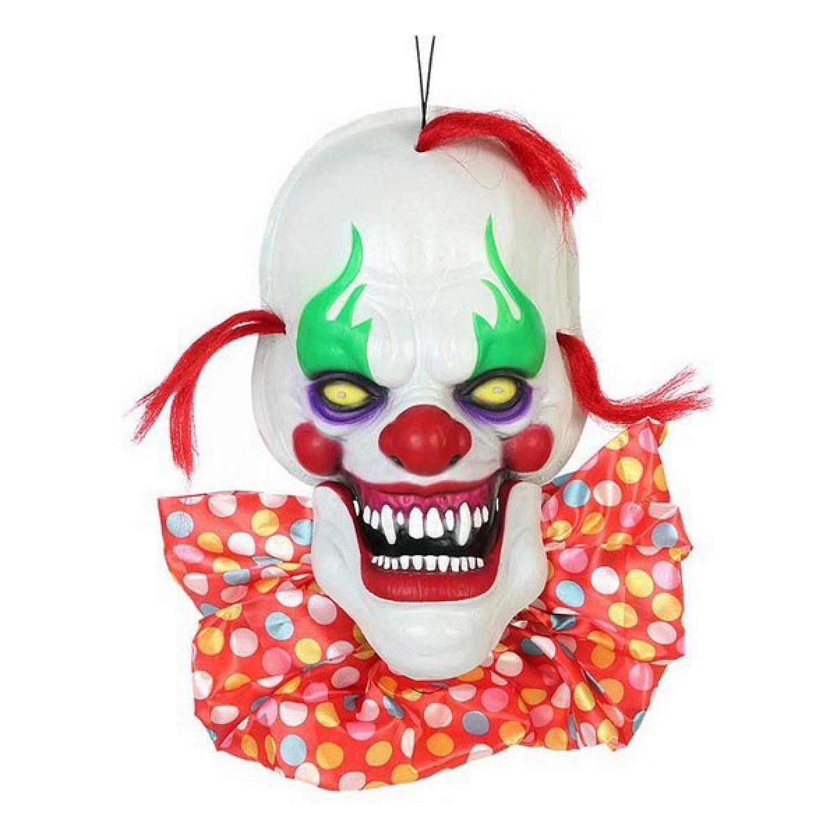 Totalcadeau - Clown horreur à suspendre avec lumière et son (58 Cm) Pas cher - Objets déco