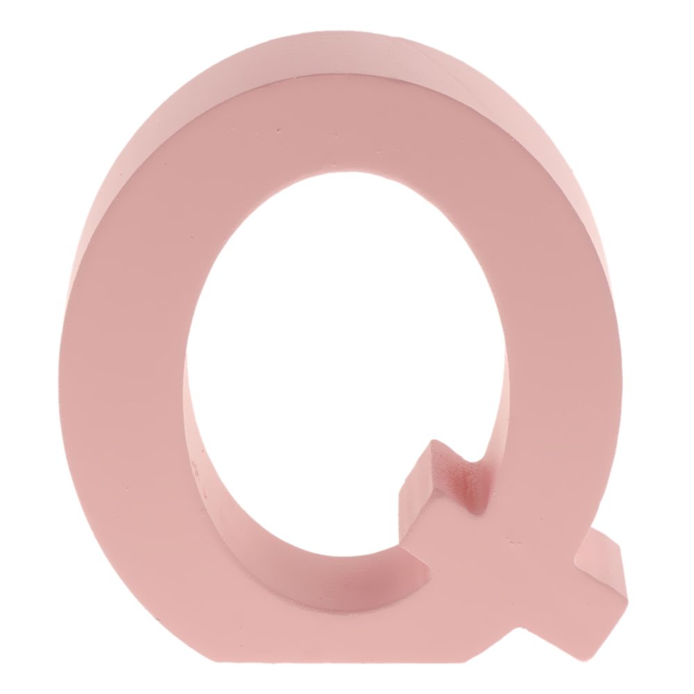 marque generique - Lettres de flottement en bois rose Numéro de porte Alphabet Lettre Adresse sorts Q - Objets déco