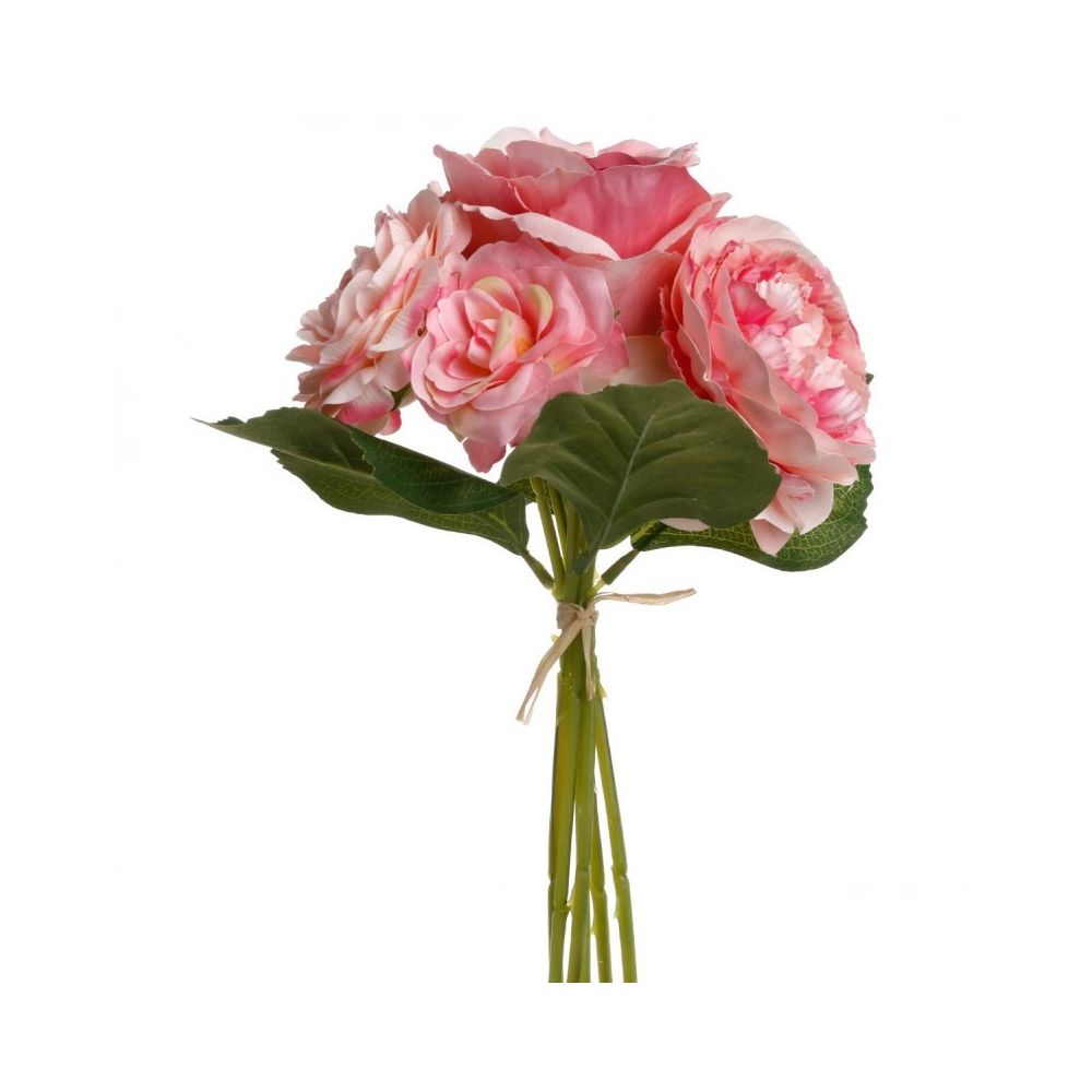 marque generique - Bouquet de Fleurs 35cm Rose Pâle - Plantes et fleurs artificielles