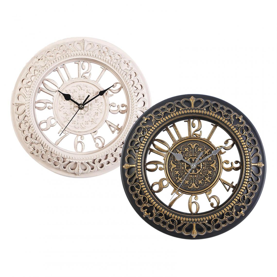 marque generique - Horloges Murales Rondes Grande Décoration - Horloges, pendules