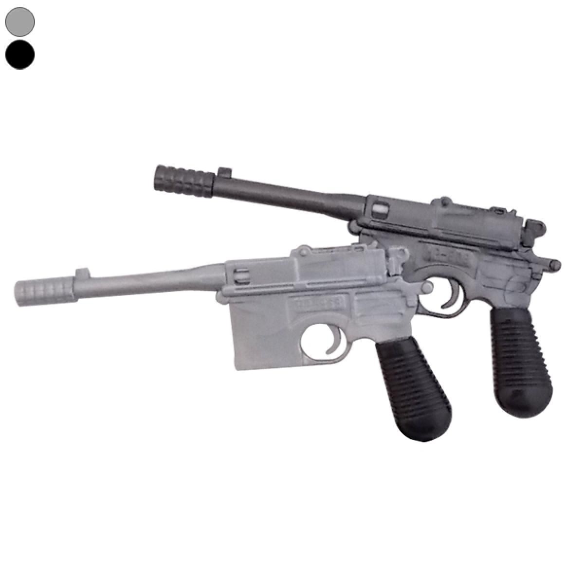 Totalcadeau - Stylo revolver pistolet gris - Objets déco
