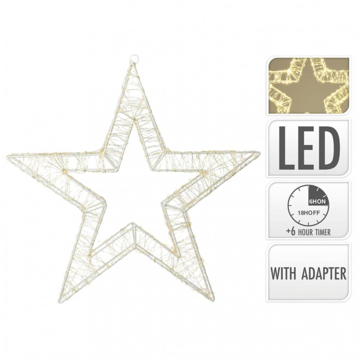Ambiance - Ambiance Étoile lumineuse de Noël avec 960 LED 38 cm - Décorations de Noël