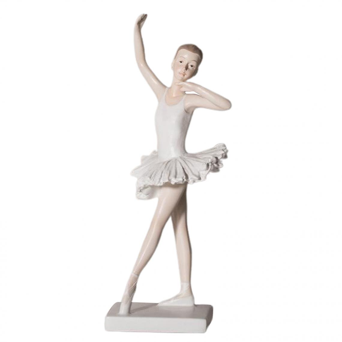 marque generique - Résine Élégante Figurine Ballerine Ballet Danseur Bureau Ornement Statue F - Objets déco