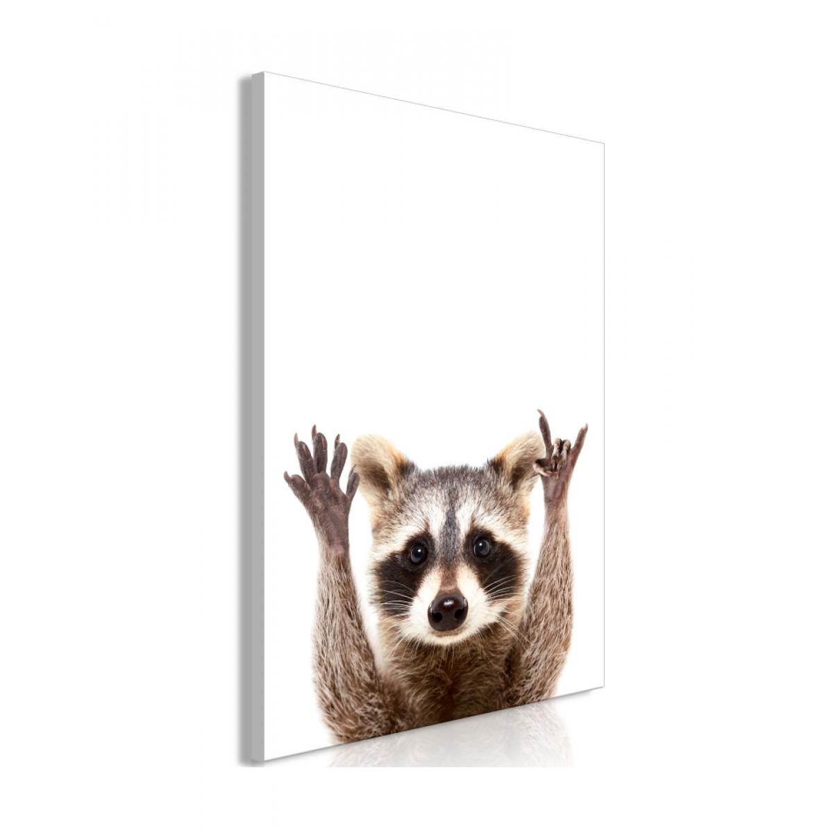 Artgeist - Tableau - Raccoon (1 Part) Vertical 60x90 - Tableaux, peintures