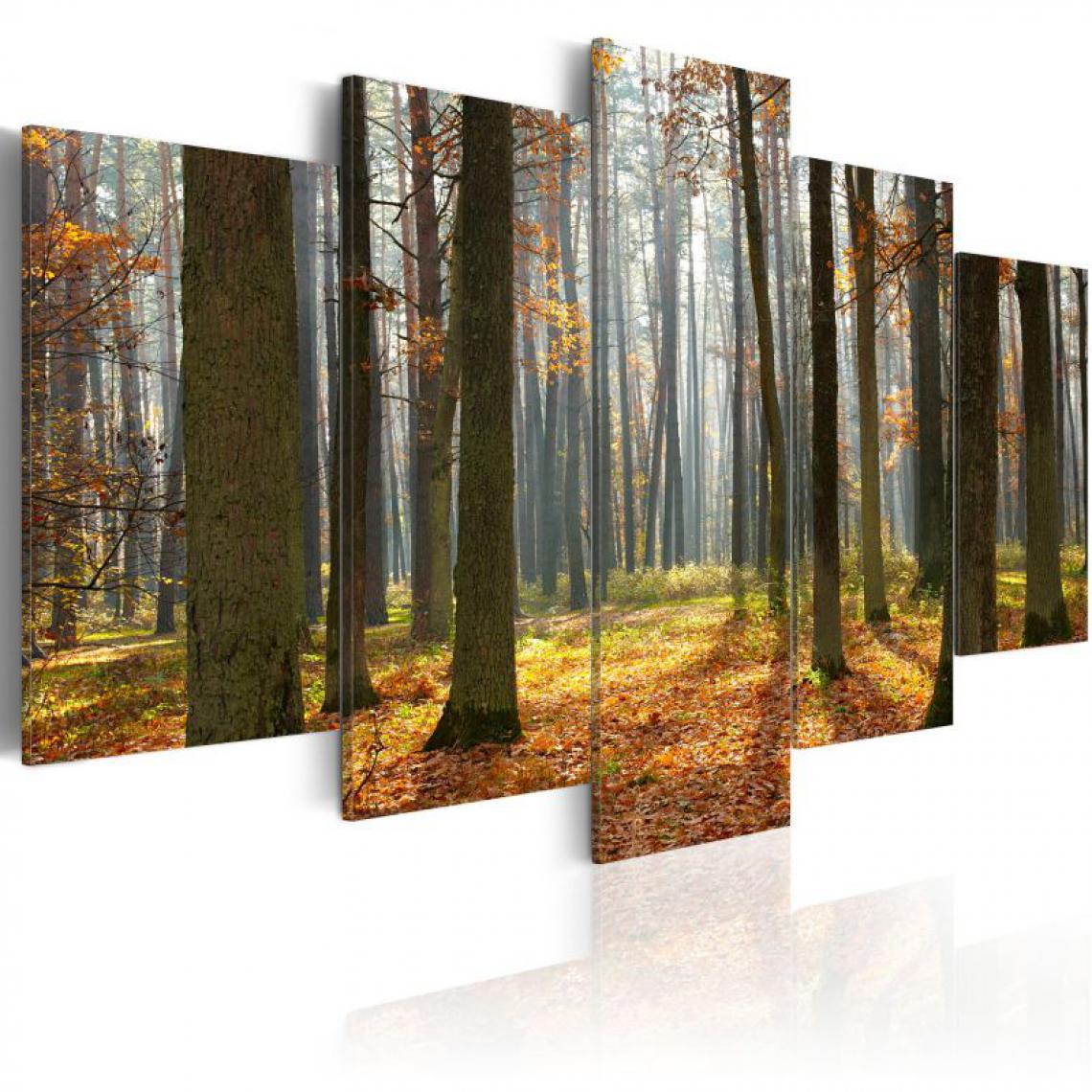 Artgeist - Tableau - Un joli paysage de forêt .Taille : 200x100 - Tableaux, peintures