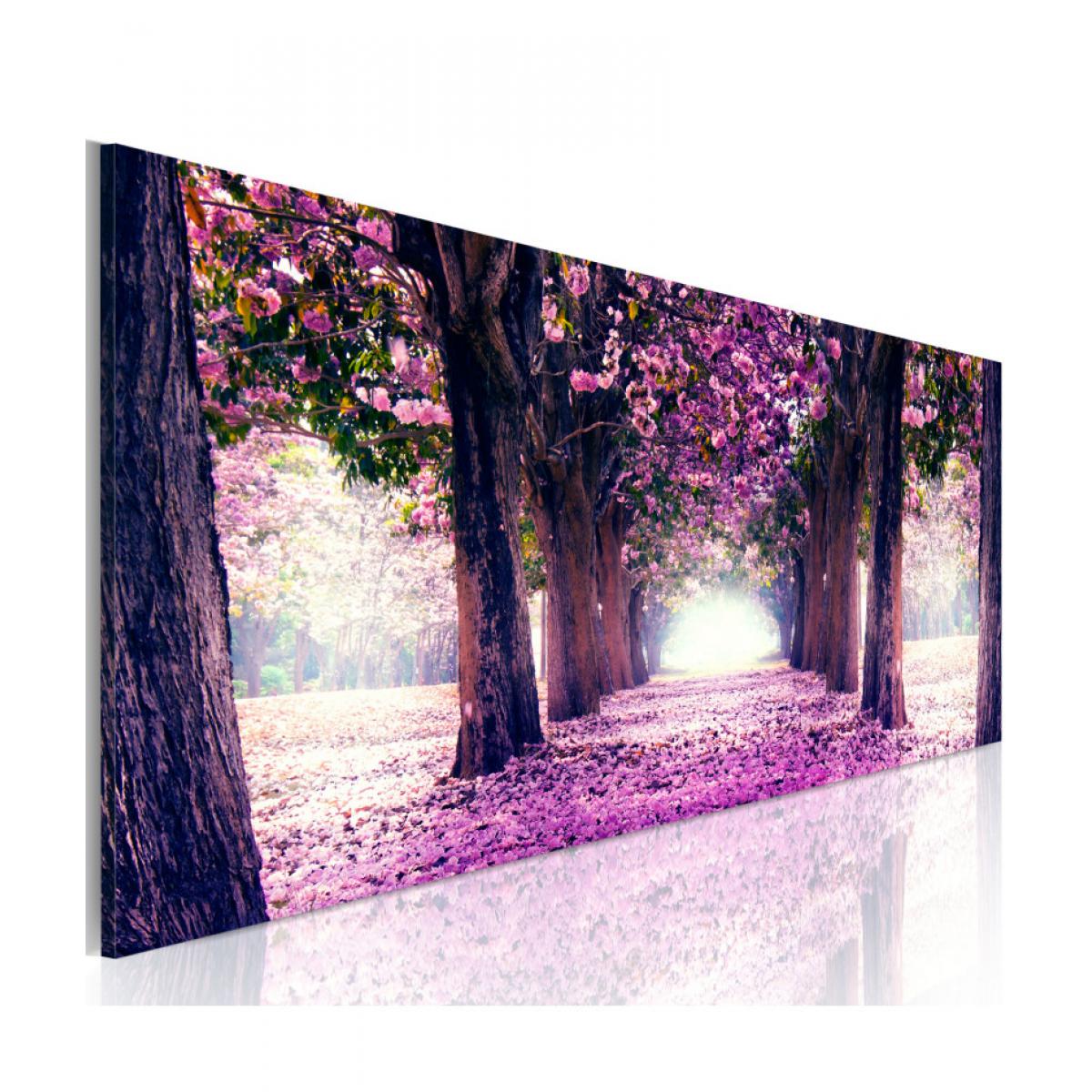 Artgeist - Tableau - Automne calme en violet 120x40 - Tableaux, peintures