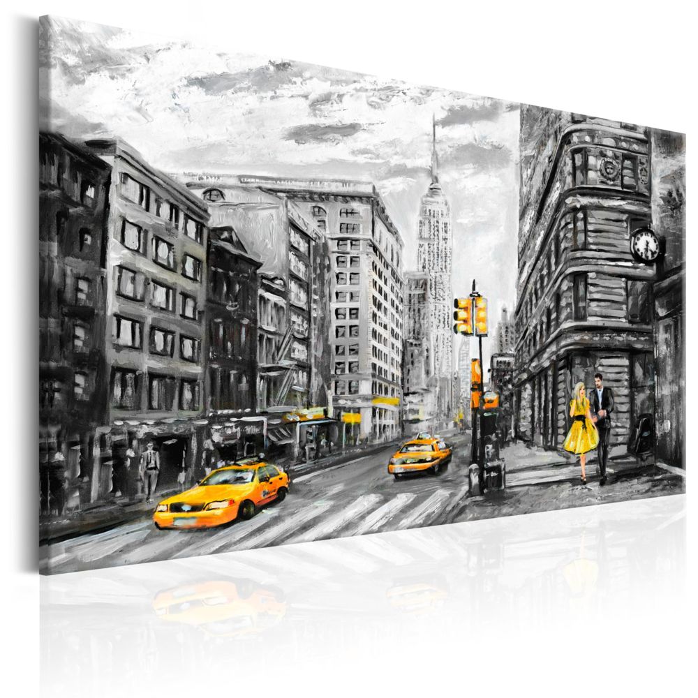 Bimago - Tableau - Walk in New York - Décoration, image, art | Villes | New York | - Tableaux, peintures