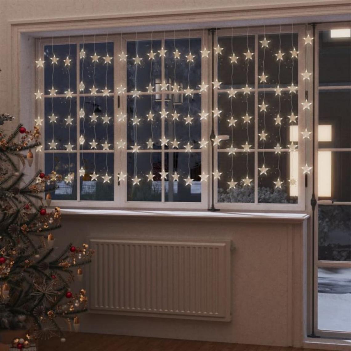 Vidaxl - vidaXL Guirlande lumineuse à étoiles LED 500LED Blanc chaud 8fonctions - Décorations de Noël