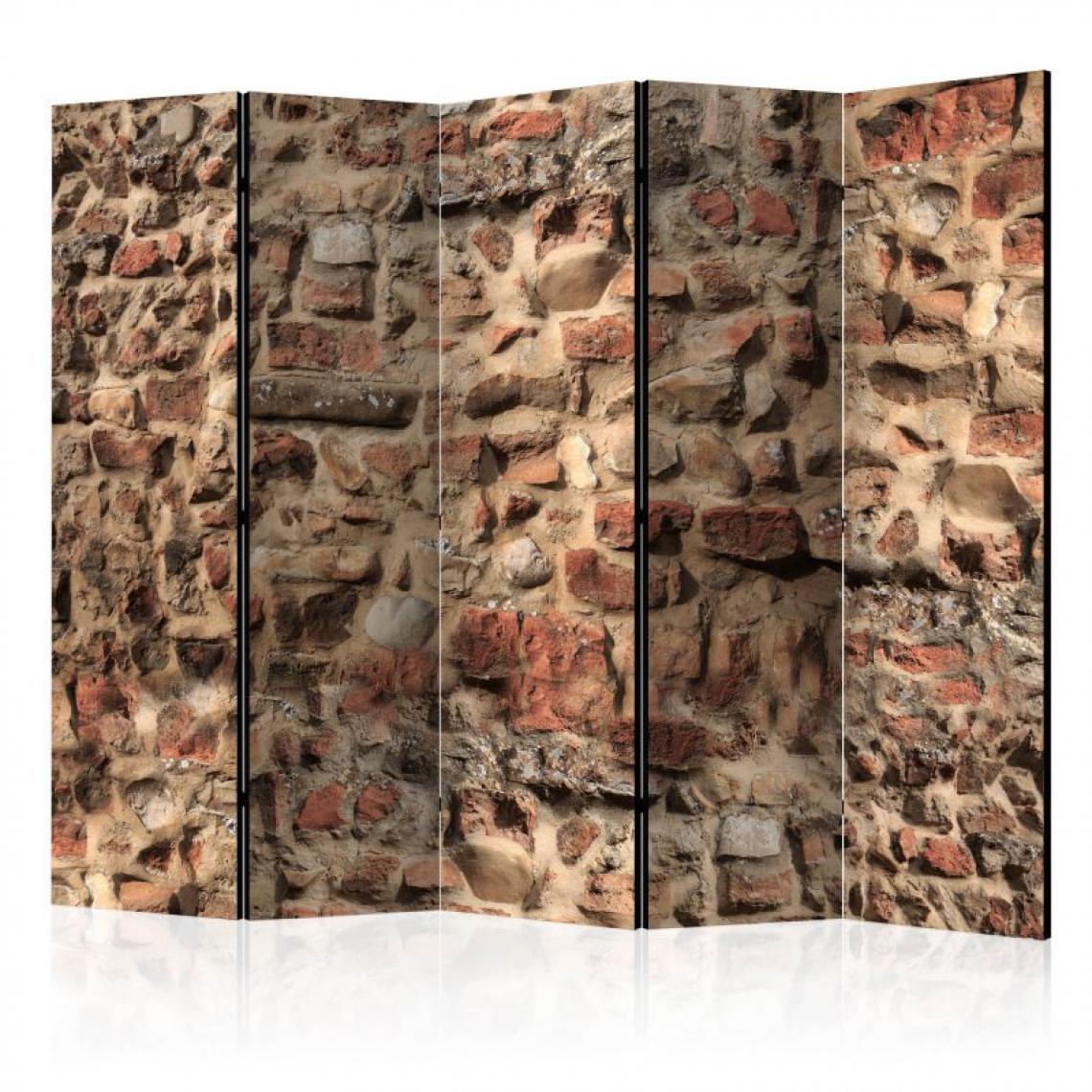 Artgeist - Paravent 5 volets - Ancient Wall II [Room Dividers] .Taille : 225x172 - Paravents