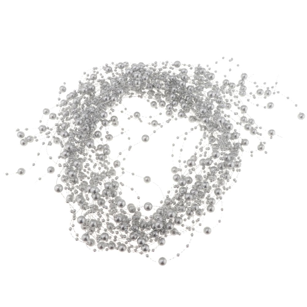 marque generique - 20 pièces perles artificielles perle chaîne strand guirlande chaîne argent - Objets déco