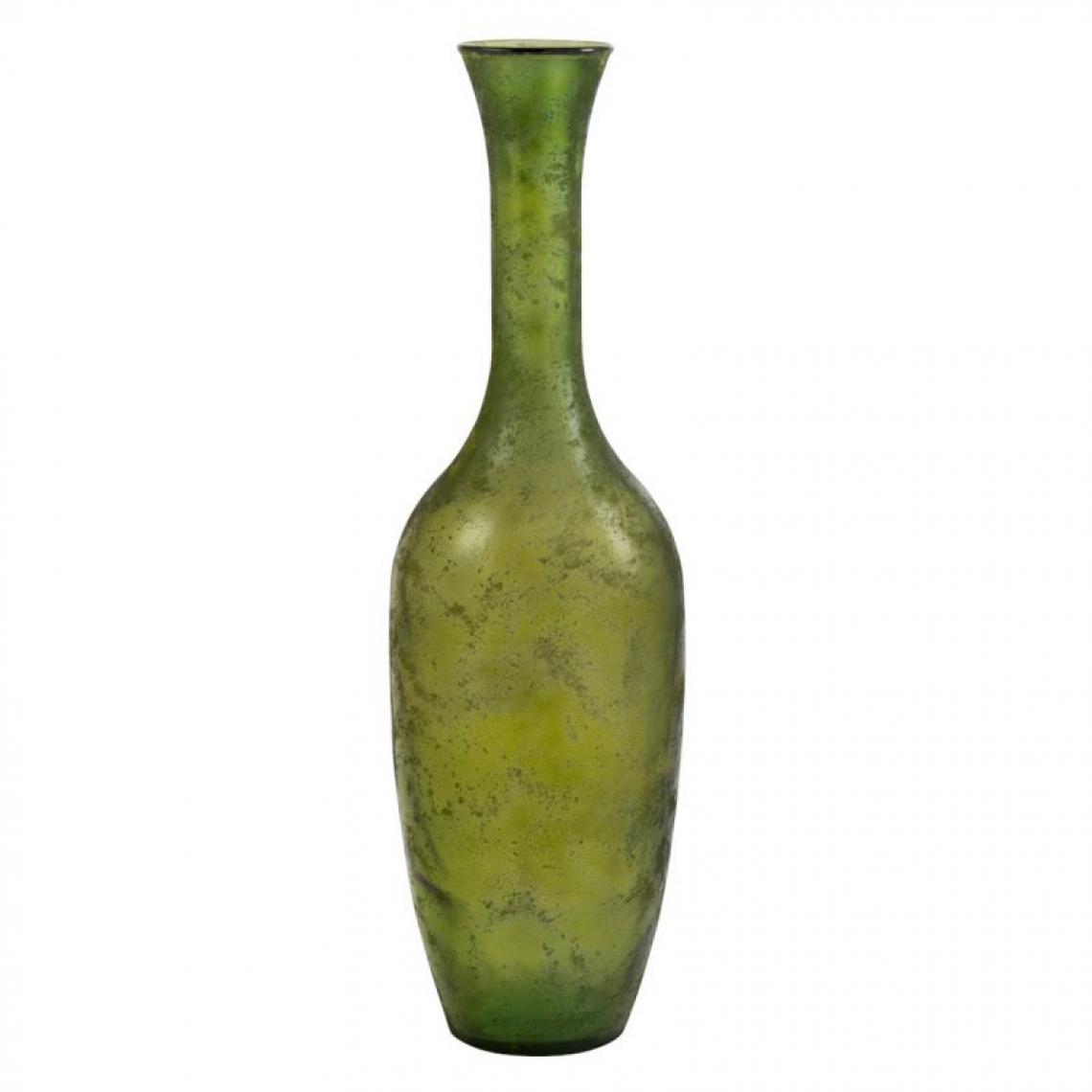 Paris Prix - Vase Design en Verre Poire 100cm Vert - Vases