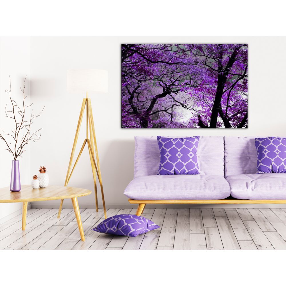 marque generique - 90x60 Tableau Forêt Paysages Magnifique Purple Afternoon (1 Part) Wide - Tableaux, peintures
