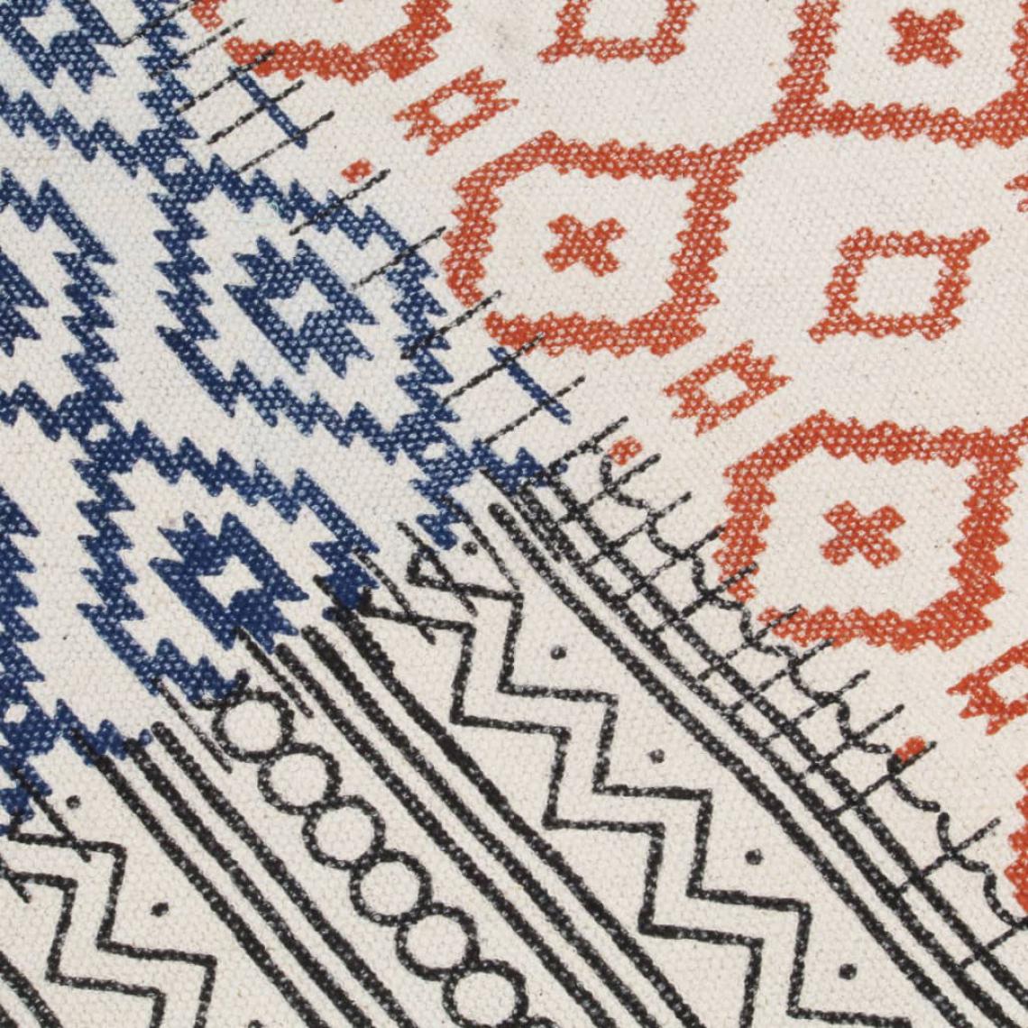 Icaverne - Icaverne - Petits tapis famille Tapis tissé à la main Coton 120x180 cm Imprimé Multicolore - Tapis