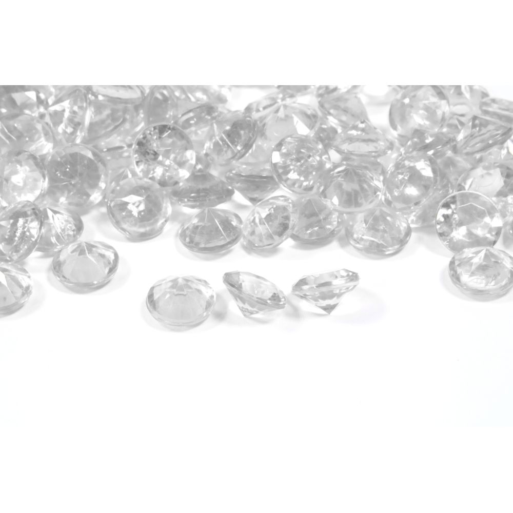 Visiodirect - Lot de 12 Sachets de 60 grs de diamant de couleur Transparent - Objets déco