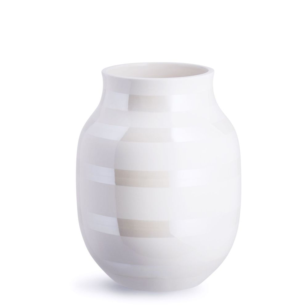 Kahler Design - Vase en céramique Omaggio - H 20 cm - nacre - Vases