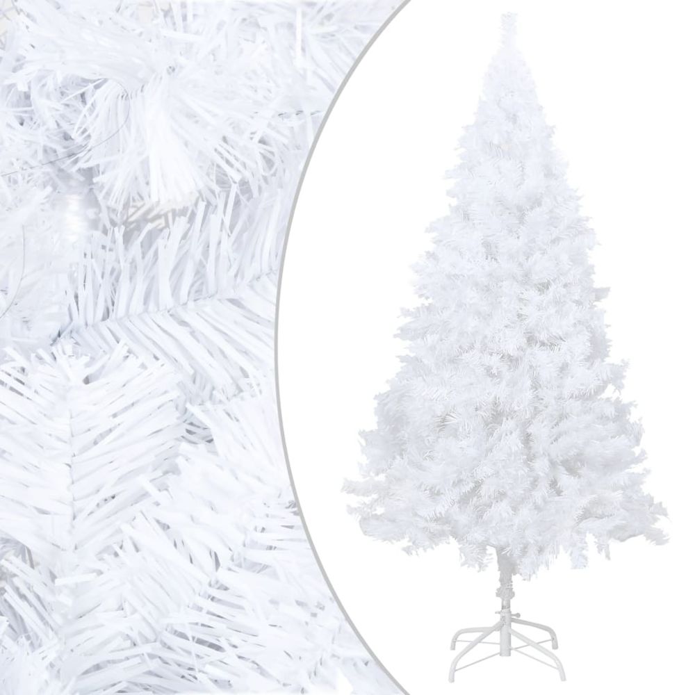 Vidaxl - vidaXL Arbre de Noël artificiel avec branches épaisses Blanc 180cm PVC - Décorations de Noël