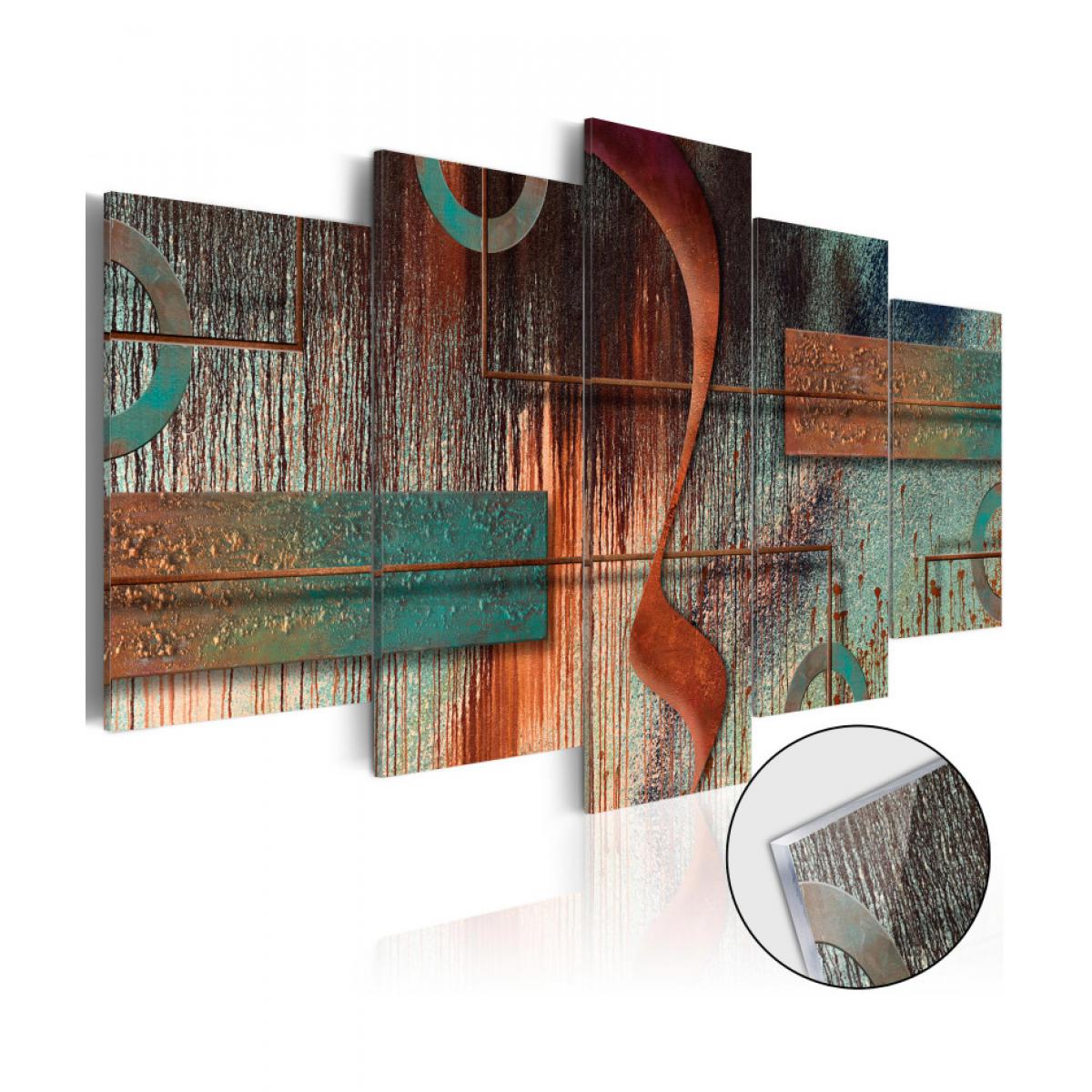 Artgeist - Tableau sur verre acrylique - Abstract Melody [Glass] 100x50 - Tableaux, peintures