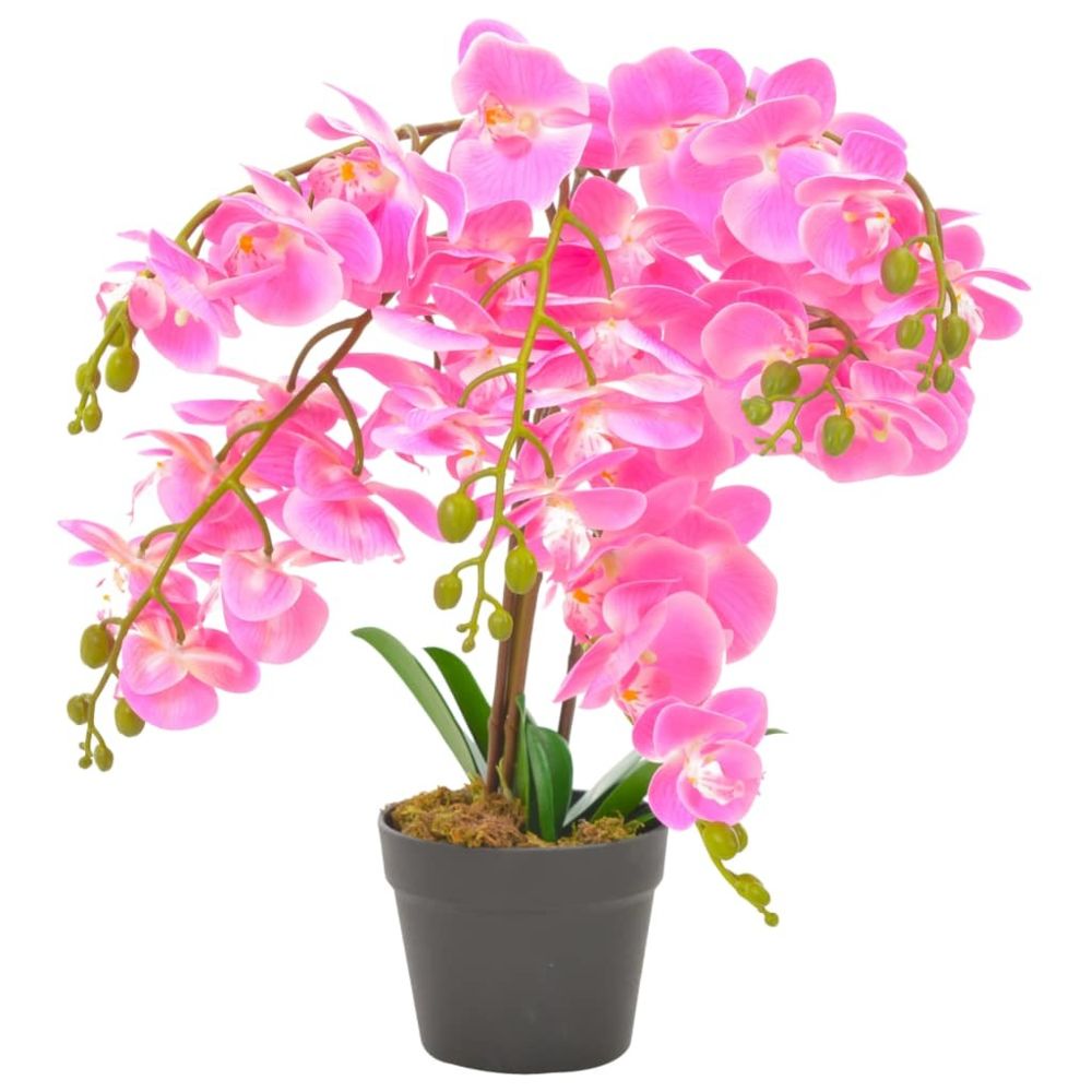 marque generique - Moderne Décorations selection Brazzaville Plante artificielle avec pot Orchidée Rose 60 cm - Plantes et fleurs artificielles