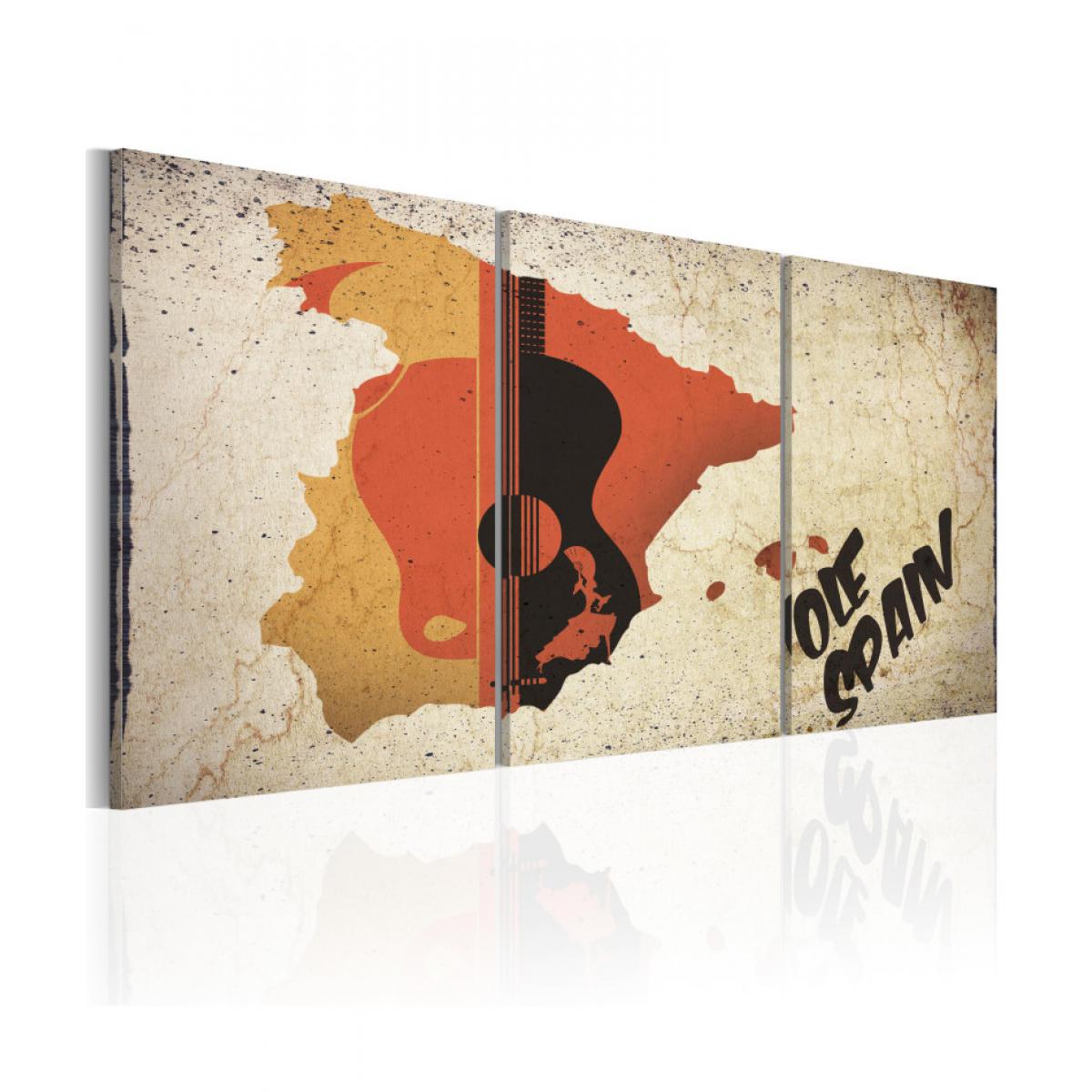 Artgeist - Tableau - Espagne: guitare et flamenco 60x30 - Tableaux, peintures