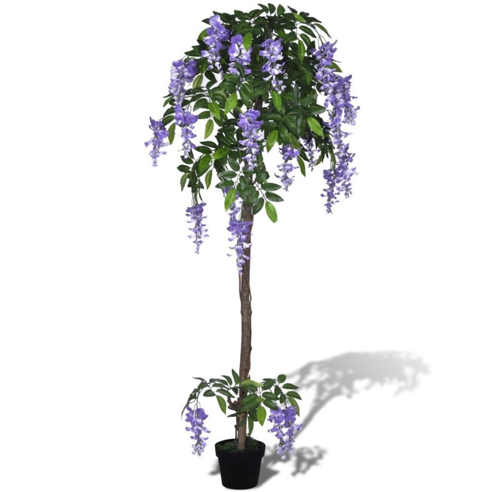 Vidaxl - vidaXL Wisteria artificiel avec Pot 160 cm - Plantes et fleurs artificielles
