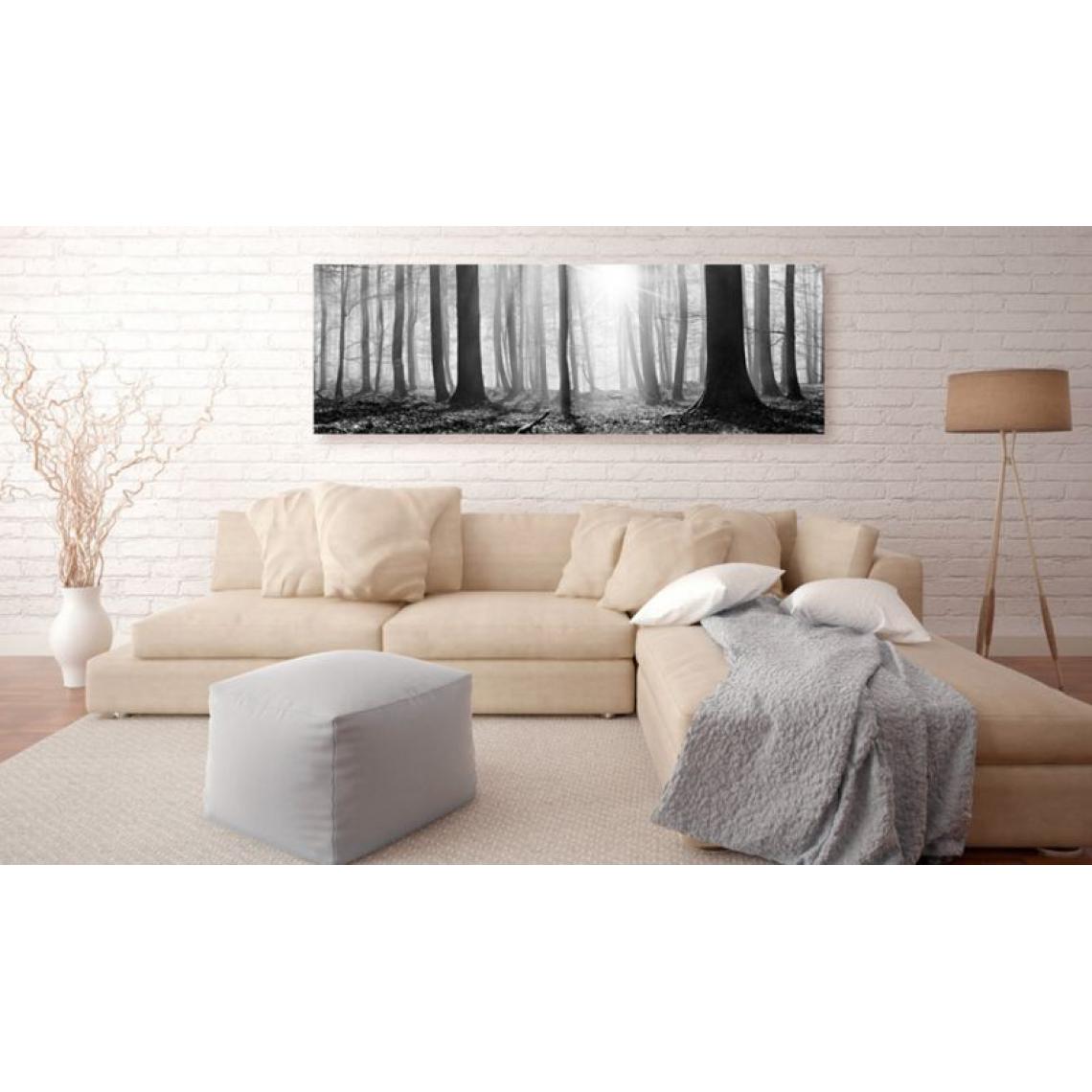Artgeist - Tableau - Black and White Forest .Taille : 150x50 - Tableaux, peintures