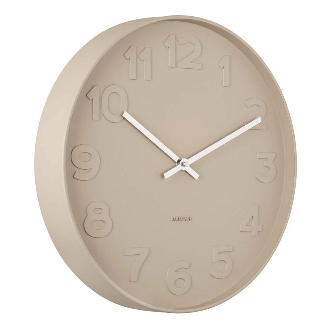 Karlsson - Horloge ronde Mr. numbers 37.5 cm sable - Horloges, pendules