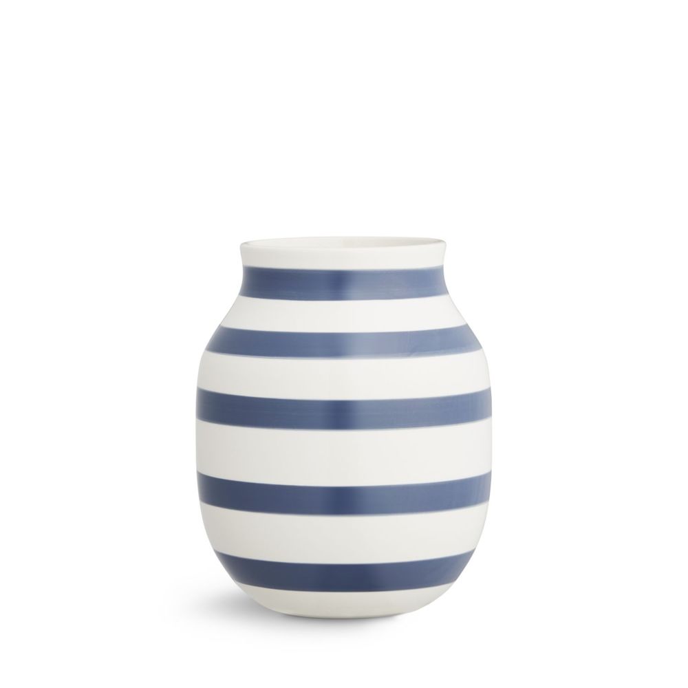 Kahler Design - Vase en céramique Omaggio - H 20 cm - bleu acier - Vases