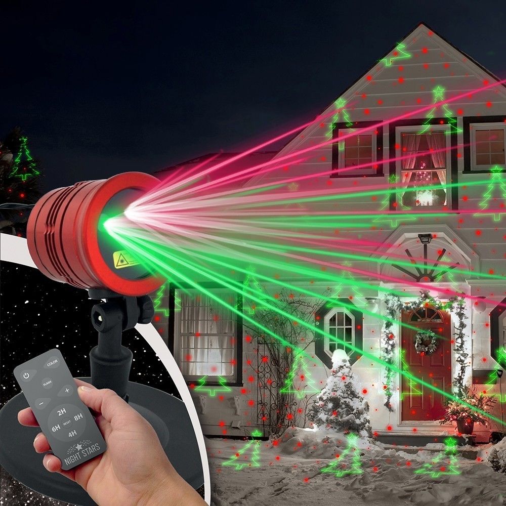 Passat - Projecteur lumineux de Noël X-MAS NIGHTSTARS avec télécommande - Décorations de Noël