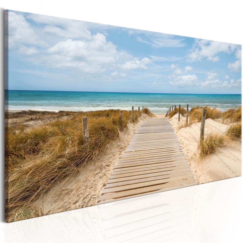 Bimago - Tableau - Windy Beach - Décoration, image, art | Paysages | Paysage marin | - Tableaux, peintures