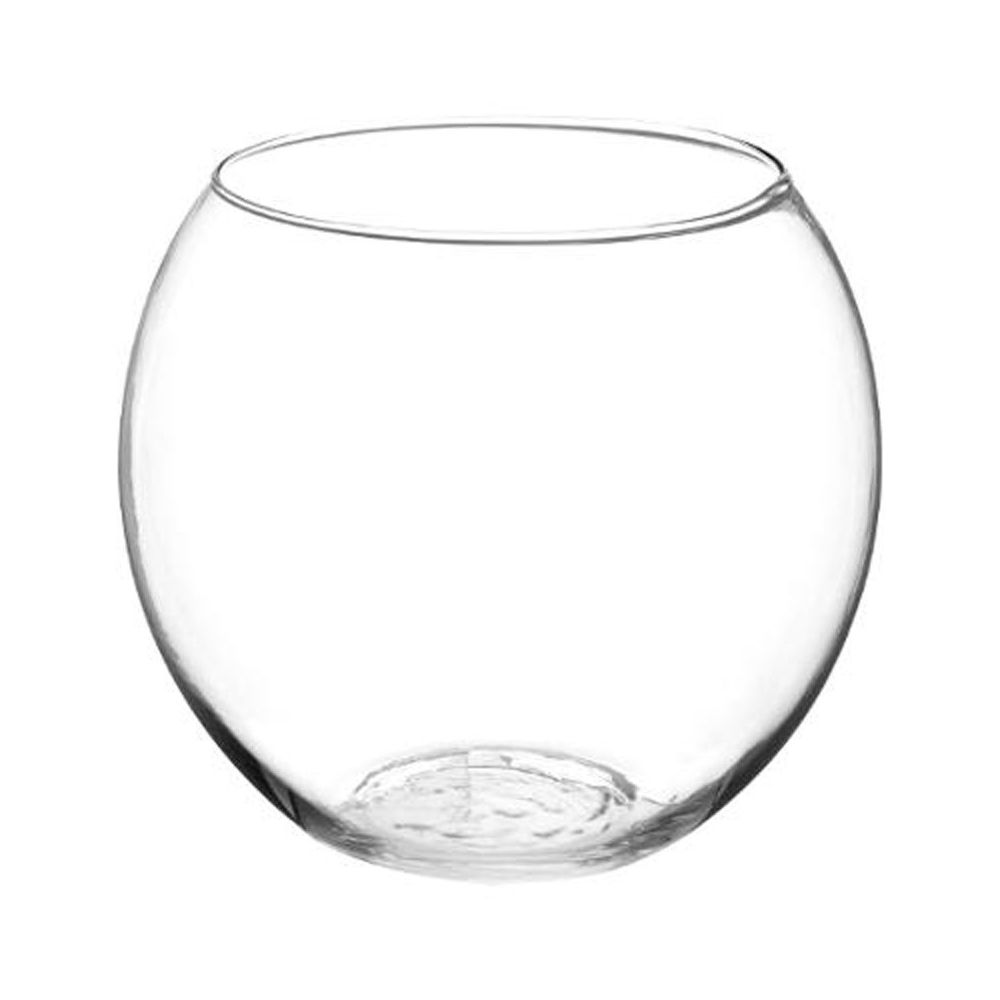 marque generique - Vase en Verre ""Boule"" 19cm Transparent - Vases