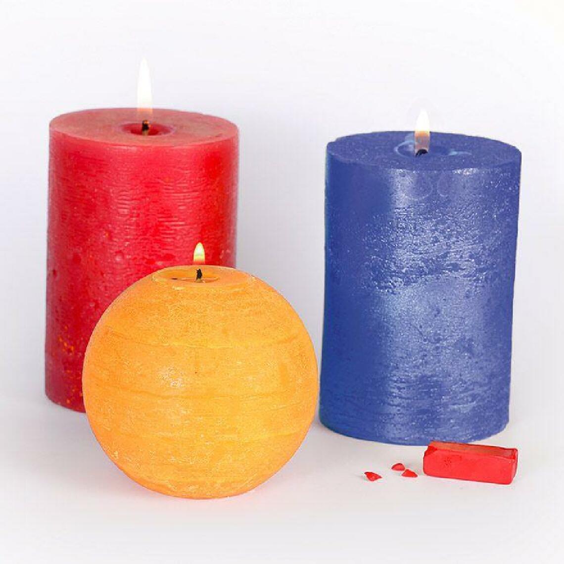 Graines Creatives - 3 colorants solides pour bougies - Primaire - Bougies