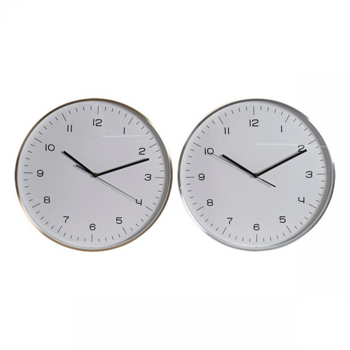 Unknown - Horloge Murale DKD Home Decor Aluminium (2 pcs) - Horloges, pendules